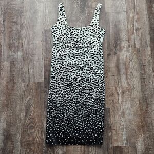 Calvin Klein Black & White Sheath Dress